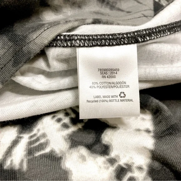 Route 66 Black, Gray, & White Tie Dye Long Sleeve Dress - Size XS - Picture 6 of 7